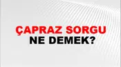 Çapraz Sorgu
