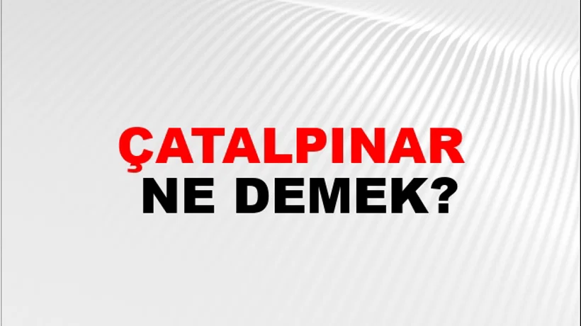 Çatalpınar Çatalpınar