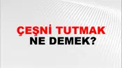 Çeşni Tutmak