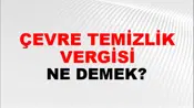 Çevre Temizlik Vergisi