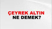 Çeyrek Altın