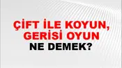 Çift İle Koyun, Gerisi Oyun
