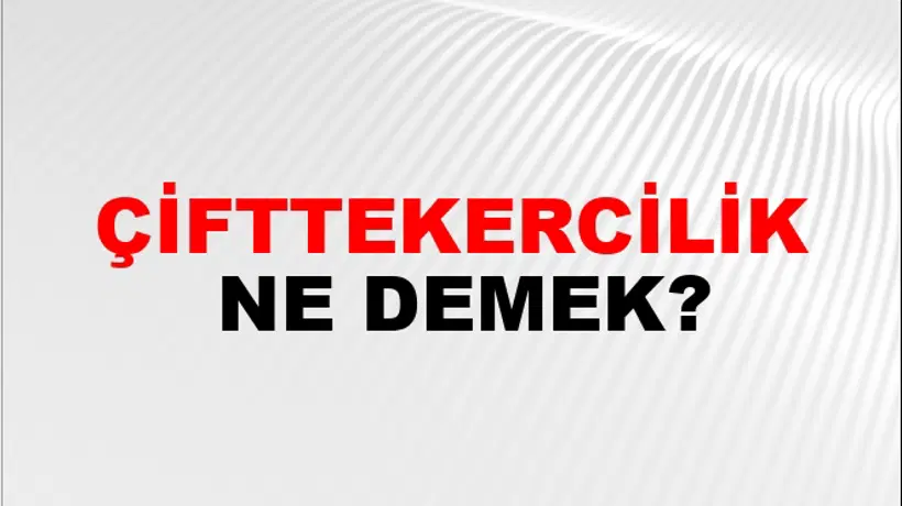 Çifttekercilik Çifttekercilik