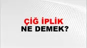 Çiğ İplik