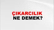 Çıkarcılık