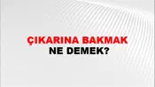 Çıkarına Bakmak