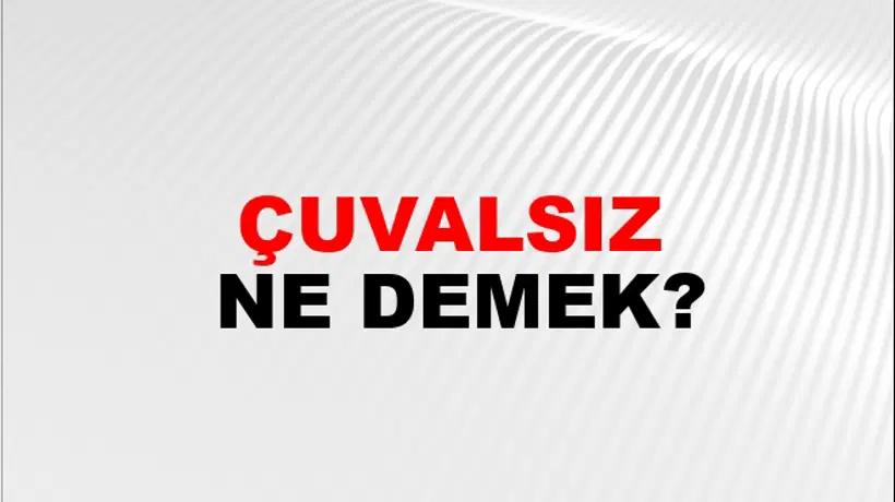 Çuvalsız Çuvalsız