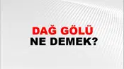 Dağ Gölü