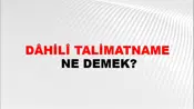 Dâhilî Talimatname