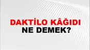 Daktilo Kâğıdı