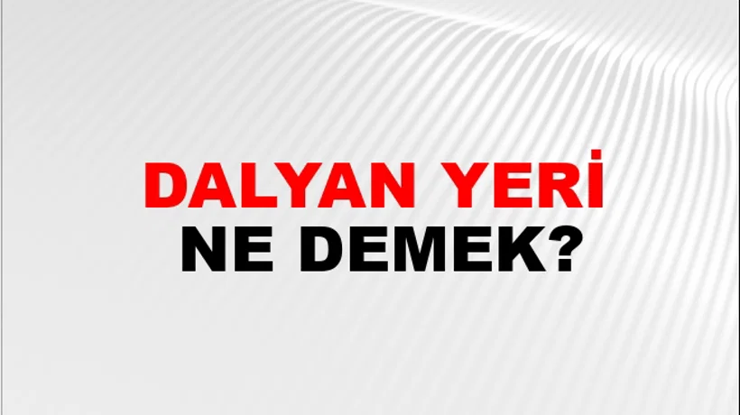 Dalyan Yeri Dalyan Yeri