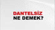 Dantelsiz