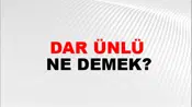 Dar Ünlü