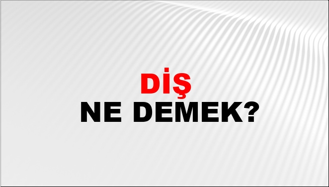 Diş