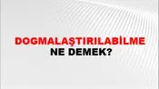 Dogmalaştırılabilme