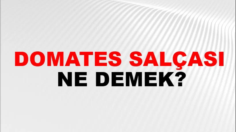 Domates Salçası Domates Salçası