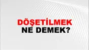 Döşetilmek
