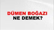 Dümen Boğazı