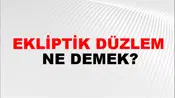 Ekliptik Düzlem