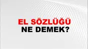 El Sözlüğü