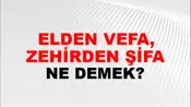 Elden Vefa, Zehirden Şifa