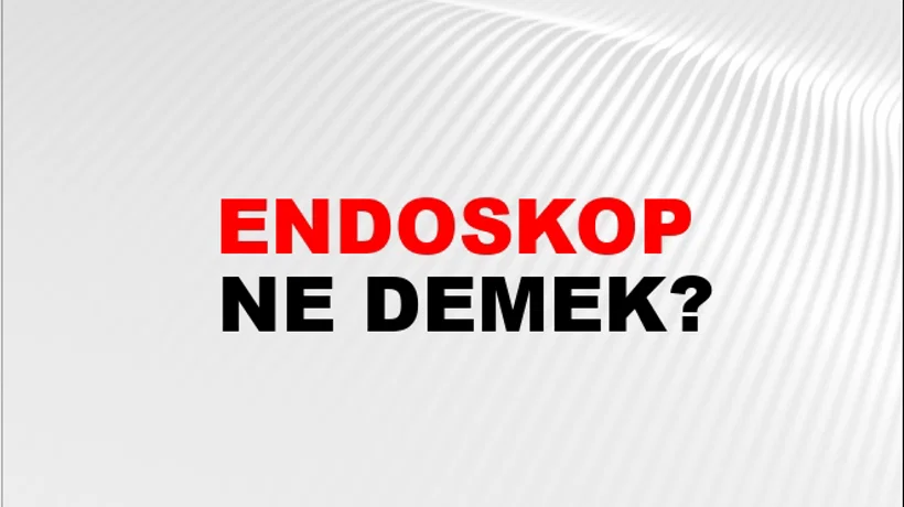 Endoskop Endoskop