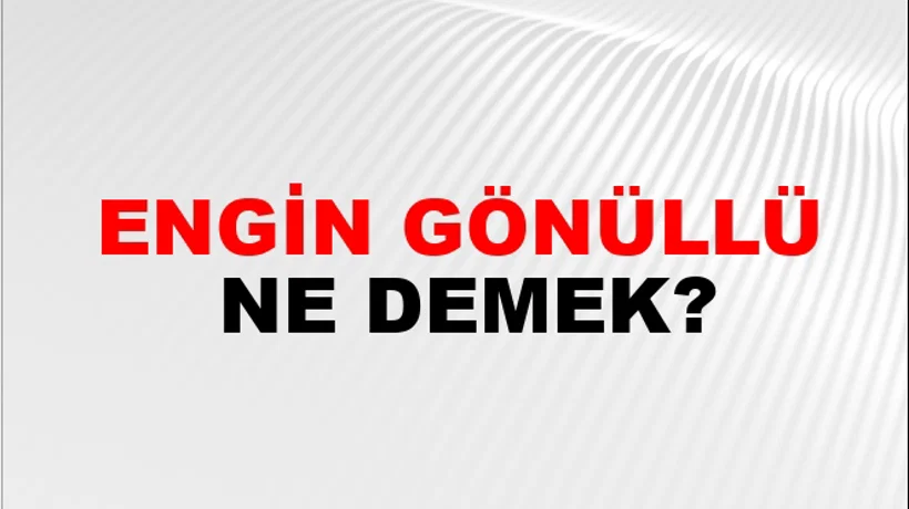 Engin Gönüllü Engin Gönüllü