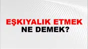 Eşkıyalık Etmek