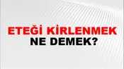 Eteği Kirlenmek