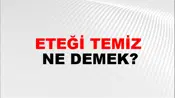 Eteği Temiz
