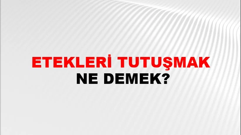 Etekleri Tutuşmak Etekleri Tutuşmak