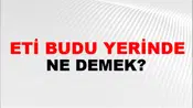 Eti Budu Yerinde (Veya etine dolgun)