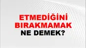 Etmediğini Bırakmamak (Veya komamak)