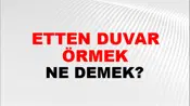 Etten Duvar Örmek