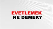 Evetlemek