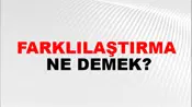 Farklılaştırma