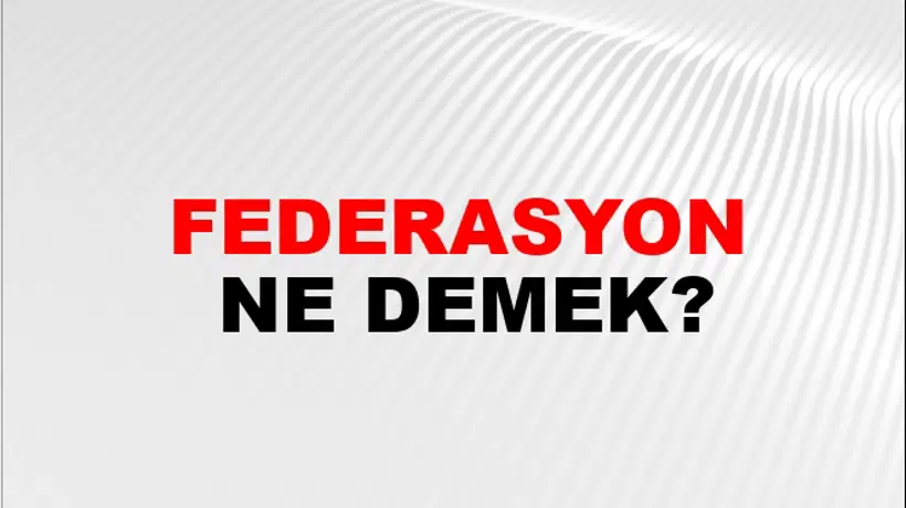 Federasyon Federasyon