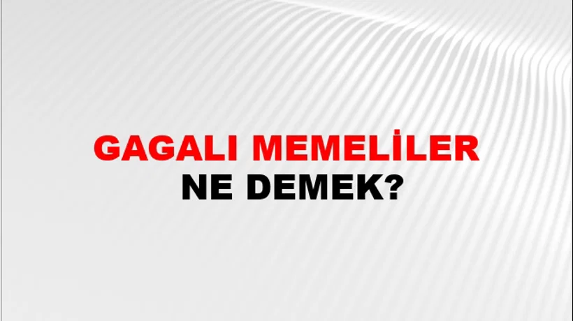 Gagalı Memeliler Gagalı Memeliler