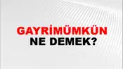 Gayrimümkün