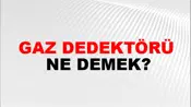 Gaz Dedektörü