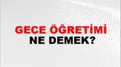 Gece Öğretimi