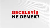 Geceleyiş