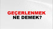 Geçerlenmek