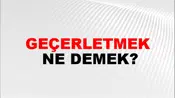 Geçerletmek