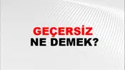 Geçersiz