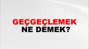 Geçgeçlemek