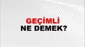 Geçimli