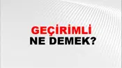 Geçirimli