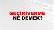 Geçiriverme