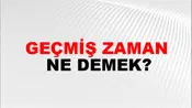 Geçmiş Zaman